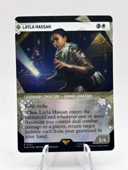 Layla Hassan 0127 Showcase Foil Universes Beyond: Assassin's Creed ACR MTG NM - Image 1