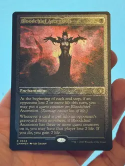 1X ETCHED FOIL Bloodchief Ascension MINT MTG Magic CMM Commander Masters CEDH - Image 1