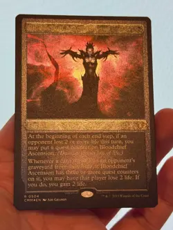 1X ETCHED FOIL Bloodchief Ascension MINT MTG Magic CMM Commander Masters CEDH - Image 2