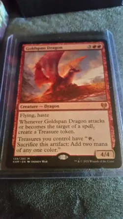 MTG KALDHEIM GOLDSPAN DRAGON RARE - Image 1