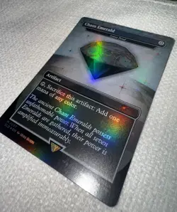 MTG: Sonic x Secret Lair Chaos Emerald WHITE #7037 Lotus Petal Foil - Image 3