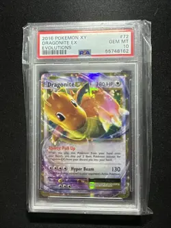 Dragonite EX 2016 Pokemon XY 72/108 PSA 10 (GEM MT) - Image 1