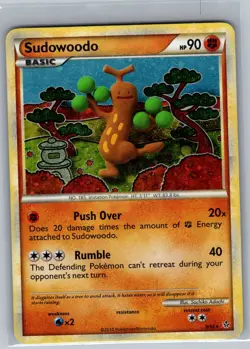 Sudowoodo Cosmos Holo 9/95 - HGSS Unleashed - Pokemon Card - MP - Image 1