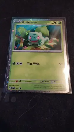 Pokemon Bulbasaur 151 SVP 046 Black Star Promo HD With Swirl - Image 2