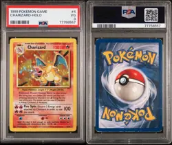Pokemon Charizard 4/102 PSA 3 VG Base Set Unlimited Holo Rare 1999 WOTC - Image 3