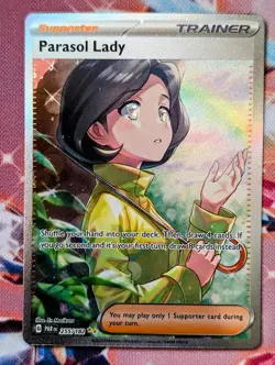 Pokemon TCG Parasol Lady Paradox Rift 255/182 Holo Special Illustration NM - Image 1