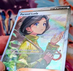 Pokemon TCG Parasol Lady Paradox Rift 255/182 Holo Special Illustration NM - Image 2