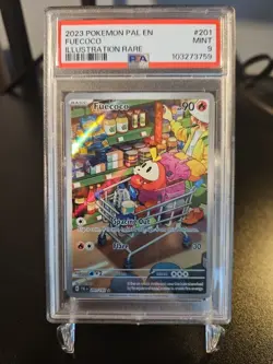 Fuecoco Illustration RARE PSA 9 2023 Pokemon EN #201 MINT Paldea Evolved Holo - Image 1