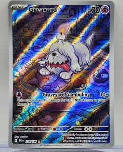 Pokemon Greavard 214/198 Scarlet & Violet Base Set Illustration Rare Holo - Image 2