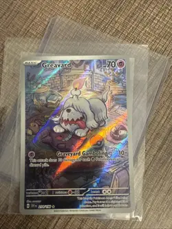 Pokemon TCG Greavard Scarlet & Violet Base Set Holo Illustration Rare - Image 1