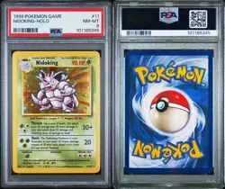 Pokemon Nidoking 11/102 PSA 8 NM-MT Base Set Unlimited Holo Rare 1999 WOTC - Image 3