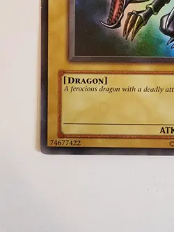 1996 Red-Eyes B. Dragon LOB-070 The Legend of Blue Eyes White Dragon Unlimited - Image 3
