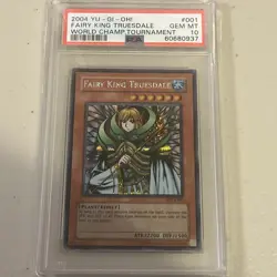 Yugioh Fairy King Truesdale World Championship Tournament WC4-001 PSA 10 - Image 1