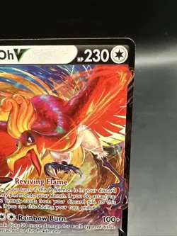 Pokemon TCG Ho-Oh v Silver Tempest Holo Ultra Rare Card 140/195 - Image 5