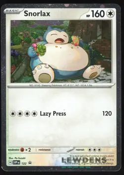 Snorlax - SVP 122 - Cosmos Holo - SV Black Star Promos - Pokemon Card LP - Image 1
