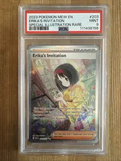 Erika's Invitation - 203/165 - Pokemon 151 Special Illustration Rare Card PSA 9 - Image 1