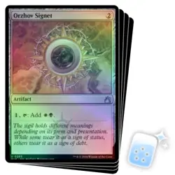 FOIL ORZHOV SIGNET X4 Ravnica Remastered Magic MTG MINT CARD - Image 1