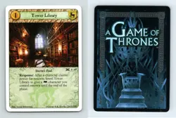 Tower Library #F 47 A Game Of Thrones Called By The Conclavet 2010 LCG Card - Image 1