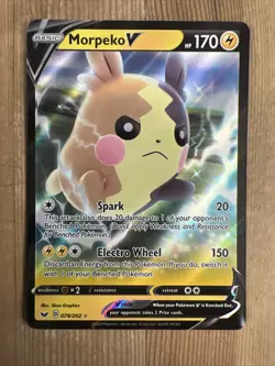 Morpeko V - 079/202 - Pokemon Sword & Shield Base Set Ultra Rare Card NM - Image 1