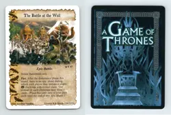 The Battle Of The Wall #F 67 A Game Of Thrones Epic Battles 2013 LCG Card - Image 1
