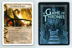 The Battle Of Astapor #F 69 A Game Of Thrones Epic Battles 2013 LCG Card - Image 1