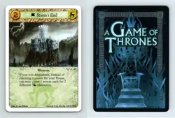 Storm's End #F 32 - A Game Of Thrones Kings Of The Storm 2010 LCG Card - Image 1