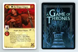 Ser Gregor Clegane #F 10 - A Game Of Thrones Lions Of The Rock 2011 LCG Card - Image 1