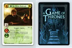 Ser Davos Seaworth #F 28 A Game Of Thrones The Great Fleet 2012 LCG Card - Image 1