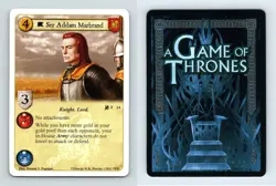 Ser Addam Marbrand #F 14 - A Game Of Thrones Lions Of The Rock 2011 LCG Card - Image 1