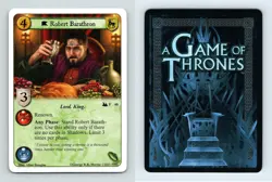 Robert Baratheon #F 46 A Game Of Thrones The Tower Of The Hand 2011 LCG Card - Image 1