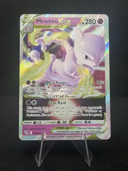 Pokemon TCG Mewtwo VSTAR Holo Ultra Rare Card 031/078 Near Mint Condition - Image 1