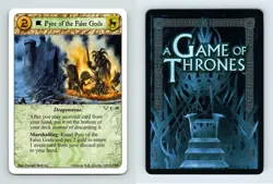 Pyre Of The False Gods #F 30 - A Game Of Thrones Kings Of The Storm LCG Card - Image 1