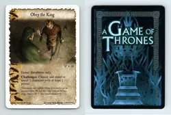 Obey The King #F 33 - A Game Of Thrones Kings Of The Storm 2010 LCG Card - Image 1