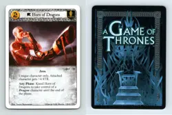 Horn Of Dragons #F 70 A Game Of Thrones A Song Of Silence LCG Card - Image 1