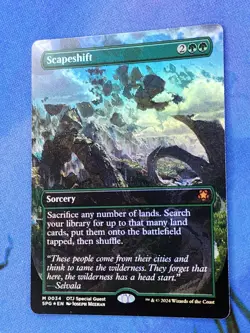 1x FOIL BORDERLESS Scapeshift, NM, Special Guests (SPG), Magic Gathering, MtG - Image 2