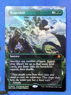 1x FOIL BORDERLESS Scapeshift, NM, Special Guests (SPG), Magic Gathering, MtG - Image 3