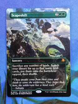1x FOIL BORDERLESS Scapeshift, NM, Special Guests (SPG), Magic Gathering, MtG - Image 4