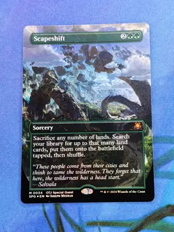 1x FOIL BORDERLESS Scapeshift, NM, Special Guests (SPG), Magic Gathering, MtG - Image 5