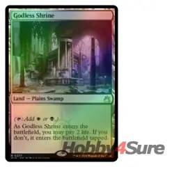 Foil Godless Shrine M/NM Magic: The Gathering MTG Ravnica Remastered - Image 1