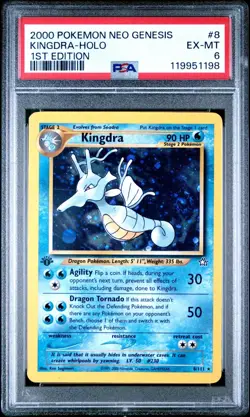 PSA 6 2001 Neo Genesis 1st Edition Kingdra 6/111 Holo Foil Pokemon - Image 1