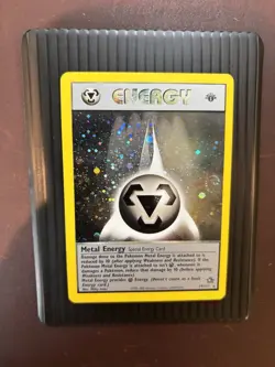 2000 WOTC Pokemon Metal Energy 19/111 Neo Genesis 1st Edition LP 🌀 DOUBLE Swirl - Image 1