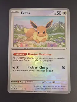 Pokemon TCG - Eevee (Poke Ball Pattern) 074/131 Sv: Prismatic Evolutions Holo - Image 1