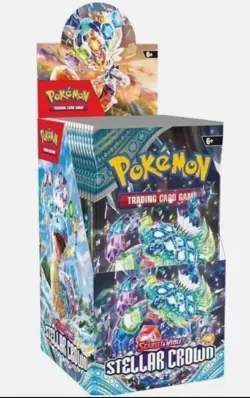 Pokemon Stellar Crown Half Booster - 18 Packs Factory Sealed - Image 1
