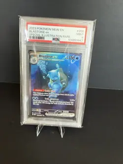 Pokemon TCG Blastoise EX Sir 200/165 Scarlet & Violet 151 PSA 9 - Image 3