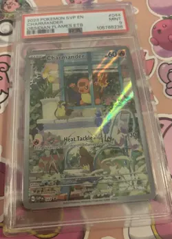 Obsidian Flames Charmander Pokemon Center ETB Promo SVP 044 PSA 9 Mint - Image 2