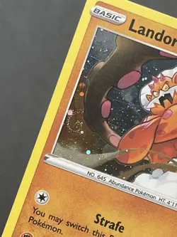 2021 Pokemon SWSH Fusion Strike Landorus Holo #148/264 Galaxy Swirl NM - Image 2