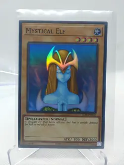 Yu-Gi-Oh! TCG Mystical Elf Legend of Blue Eyes White Dragon LOB-062 Unlimited... - Image 1