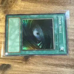 Yu-Gi-Oh! TCG Dark Hole LOB-052 Super Rare OG Unlimited-NM- Holo - Image 2