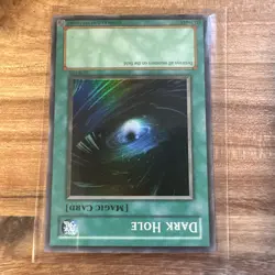 Yu-Gi-Oh! TCG Dark Hole LOB-052 Super Rare OG Unlimited-NM- Holo - Image 3