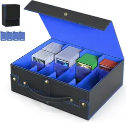 Card Deck Box for MTG with Small Case, 2200+ Commander Trading Card Storage Box - Image 1